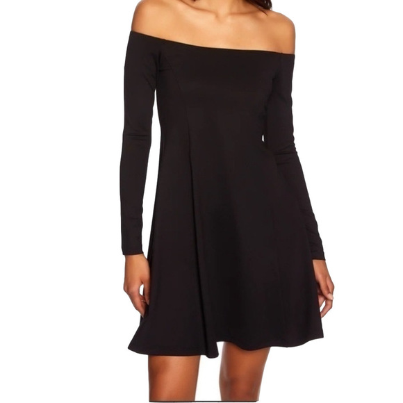 SUSANA Monaco Small off shoulder long sleeve dress MSRP $118 - Picture 1 of 7